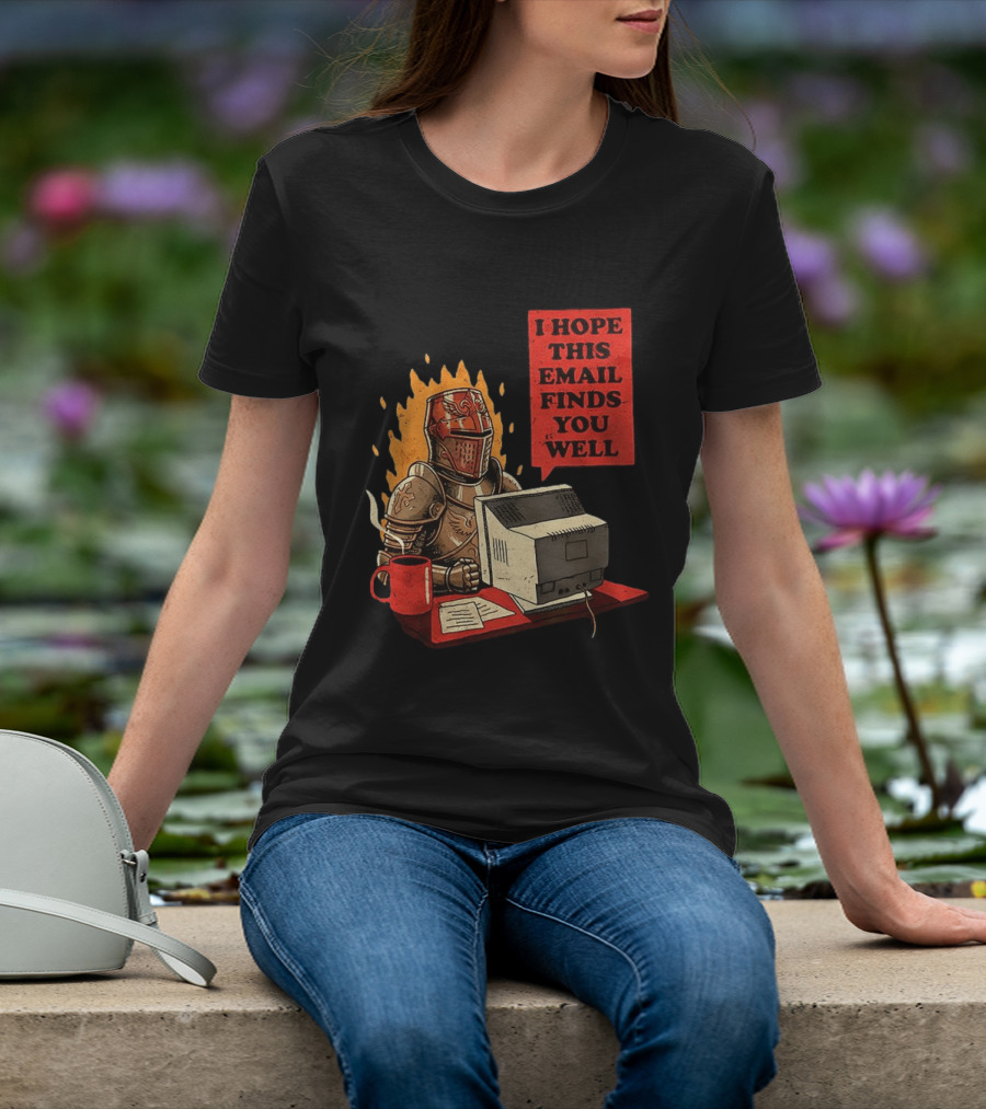 Officer Knight I Hope This Email Finds You Well Armor Computer T-Shirt