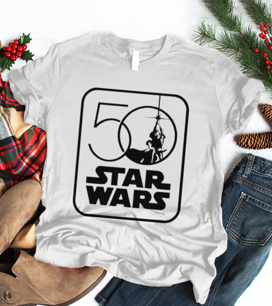 Star Wars 50th Anniversary Celebration Los Angeles 2027 Iconic Yoda And Lightsaber T-Shirt