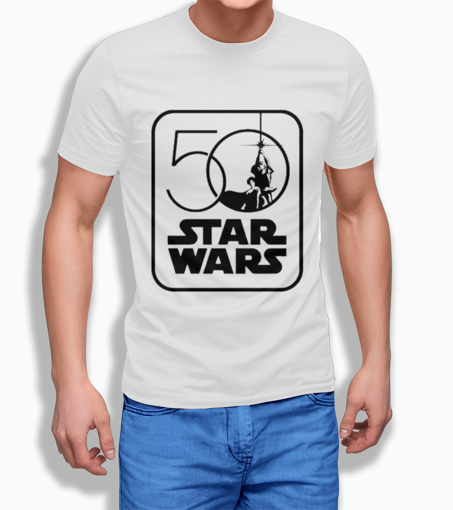 Star Wars 50th Anniversary Celebration Los Angeles 2027 Iconic Yoda And Lightsaber T-Shirt