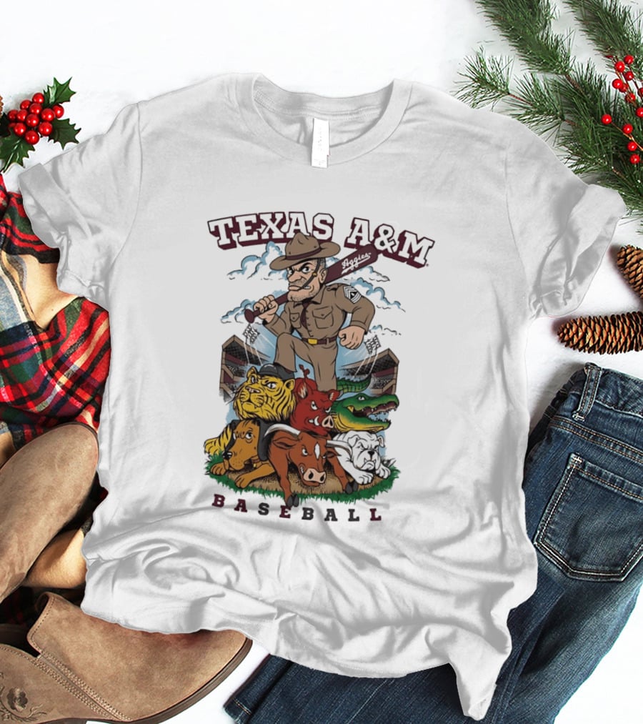 Texas A&M Sarge Baseball Rivalry Mascots T-Shirt