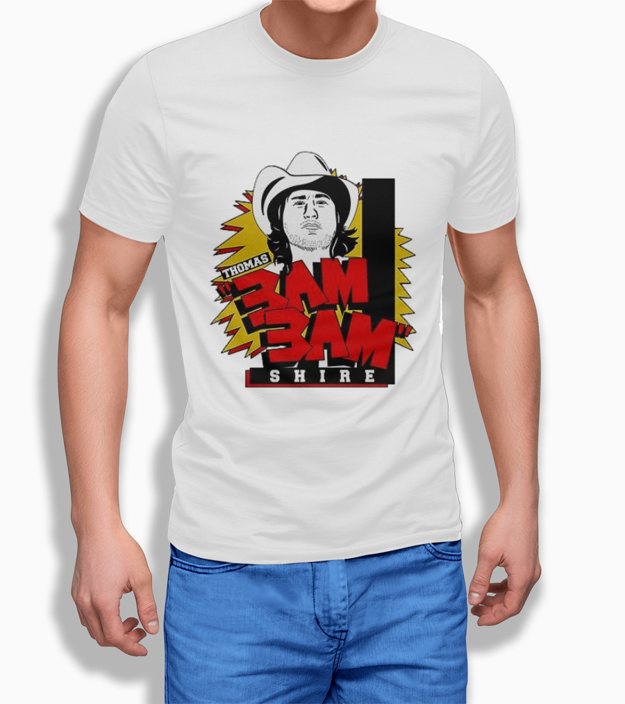 Thomas Shire 3AM 3AM Cowboy Hat Portrait Burst T-Shirt