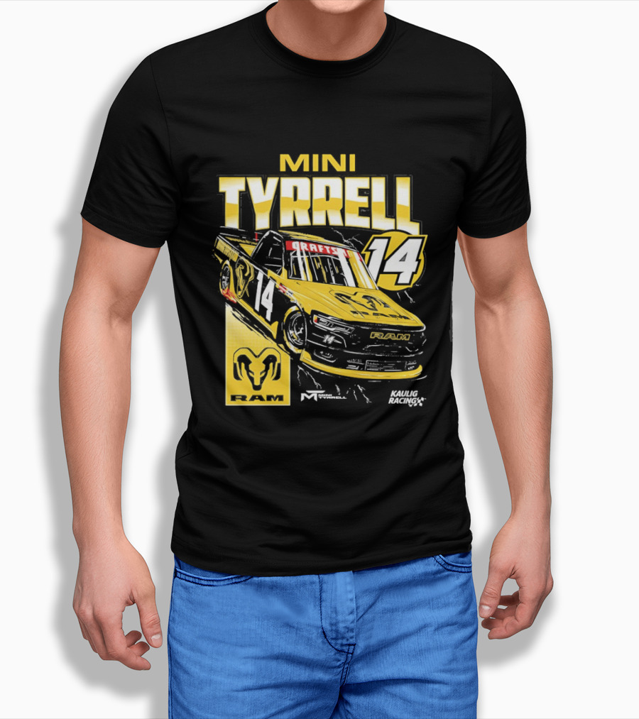 Mini Tyrell Kaulig Racing Ram NASCAR Craftsman 14 Car T-Shirt