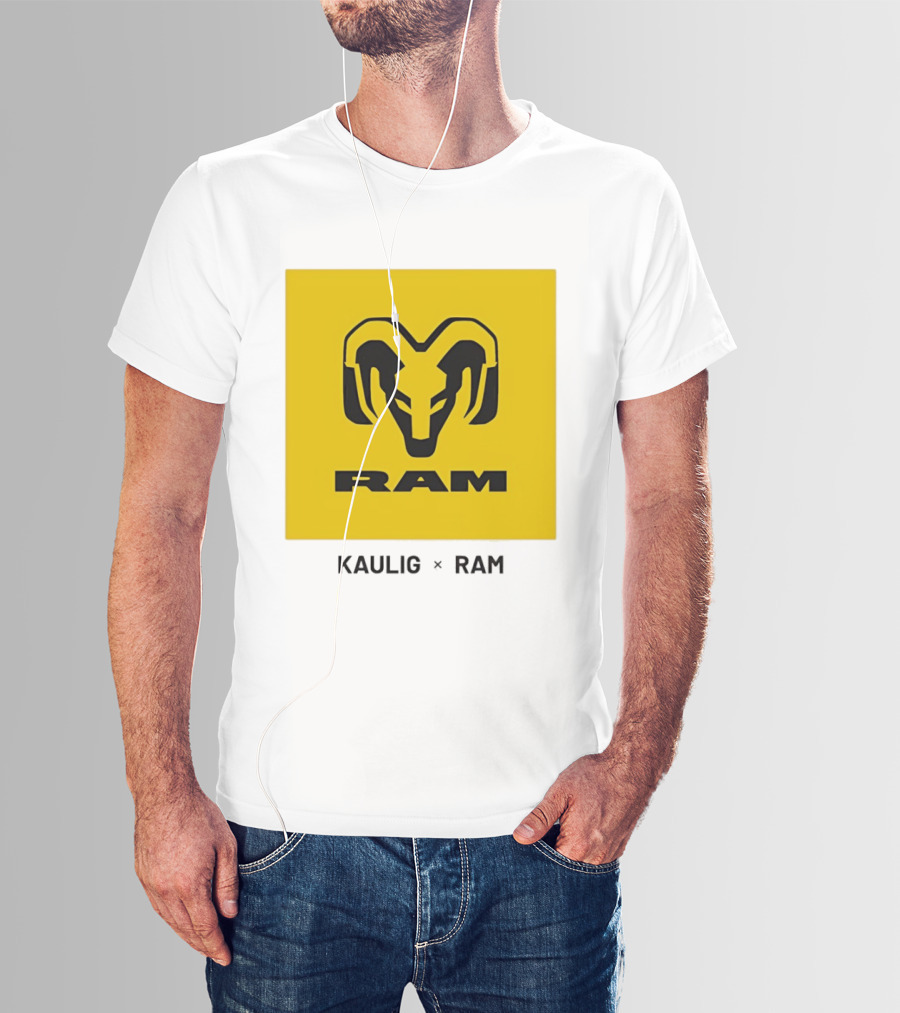 KAULIG X RAM Bold Yellow Icon Collaboration T-Shirt