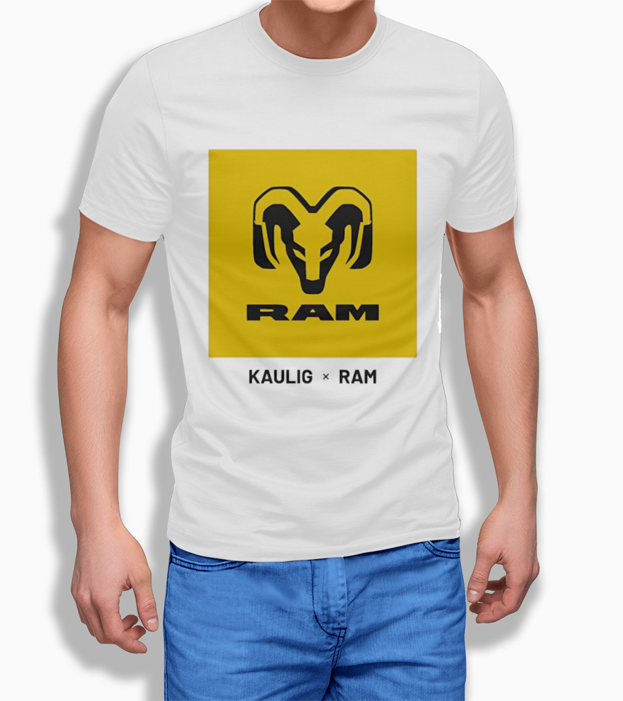 KAULIG X RAM Bold Yellow Icon Collaboration T-Shirt