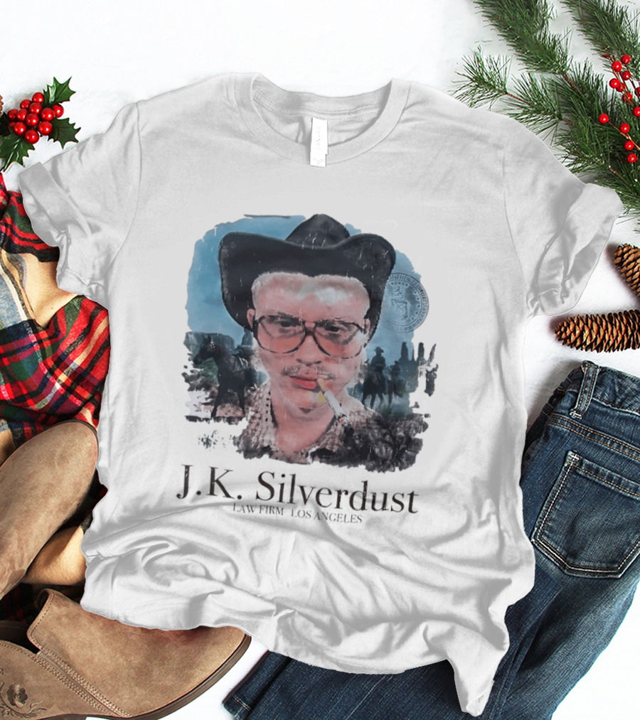 JK Silverdust Cowboy Los Angeles Vintage Style Smoking T-Shirt