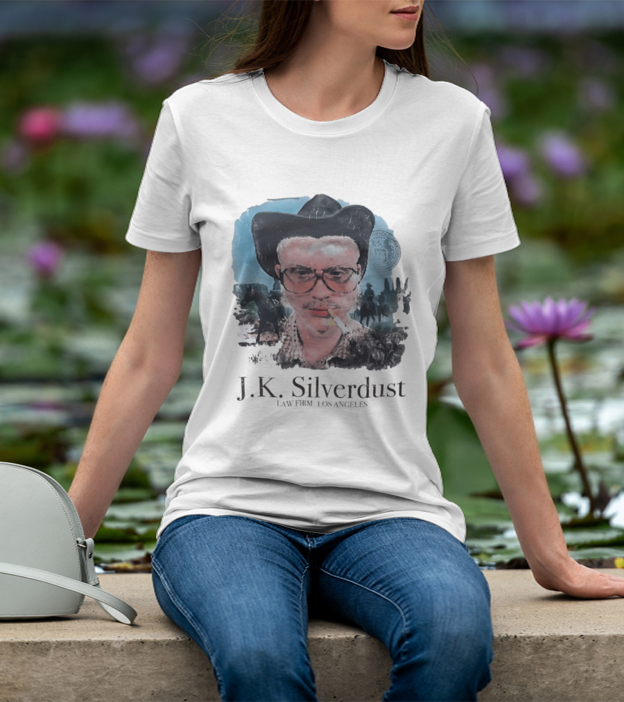 JK Silverdust Cowboy Los Angeles Vintage Style Smoking T-Shirt