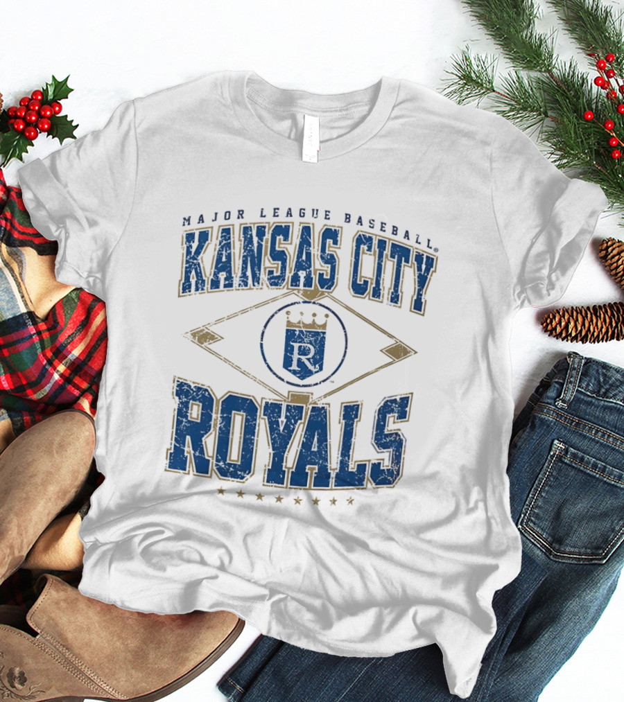 Kansas City Royals Major League Baseball Cooperstown Vintage Diamond T-Shirt