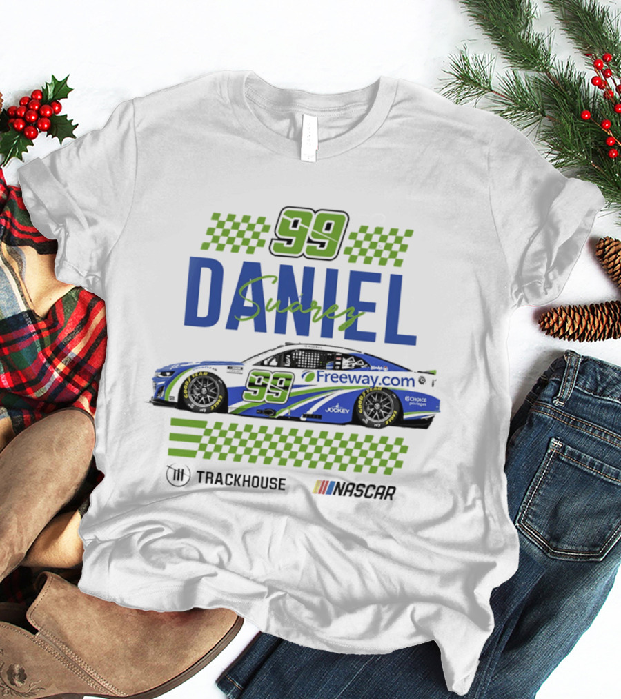 Daniel Suarez 99 Trackhouse Racing Nascar Freeway.com T-Shirt