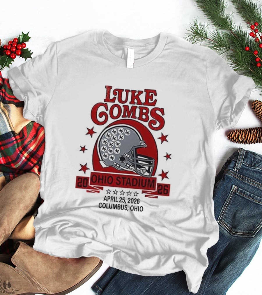 Luke Combs Ohio Stadium 2026 My Kinda Saturday Night Tour Buckeyes She Got The Best Of Me T-Shirt