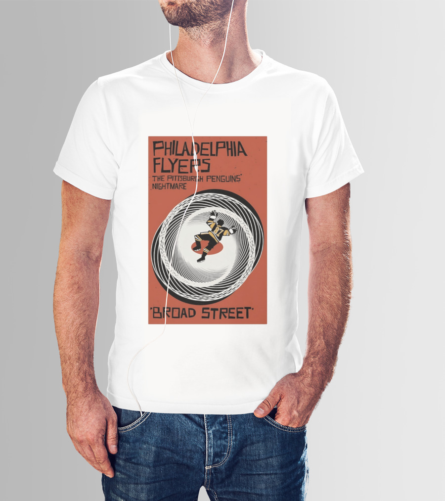Philadelphia Flyers Broad Street Rivalry The Pittsburgh Penguins Nightmare T-Shirt