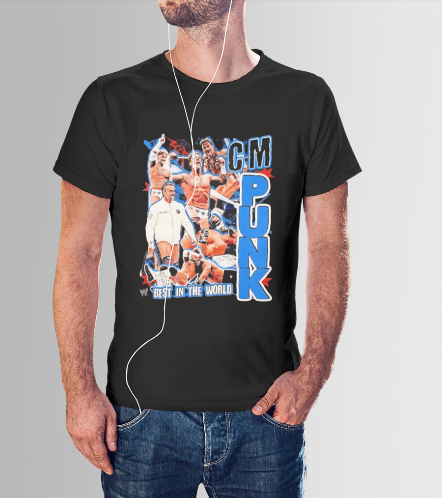 CM Punk Best In The World Pro Wrestling Collage CM Punk T-Shirt