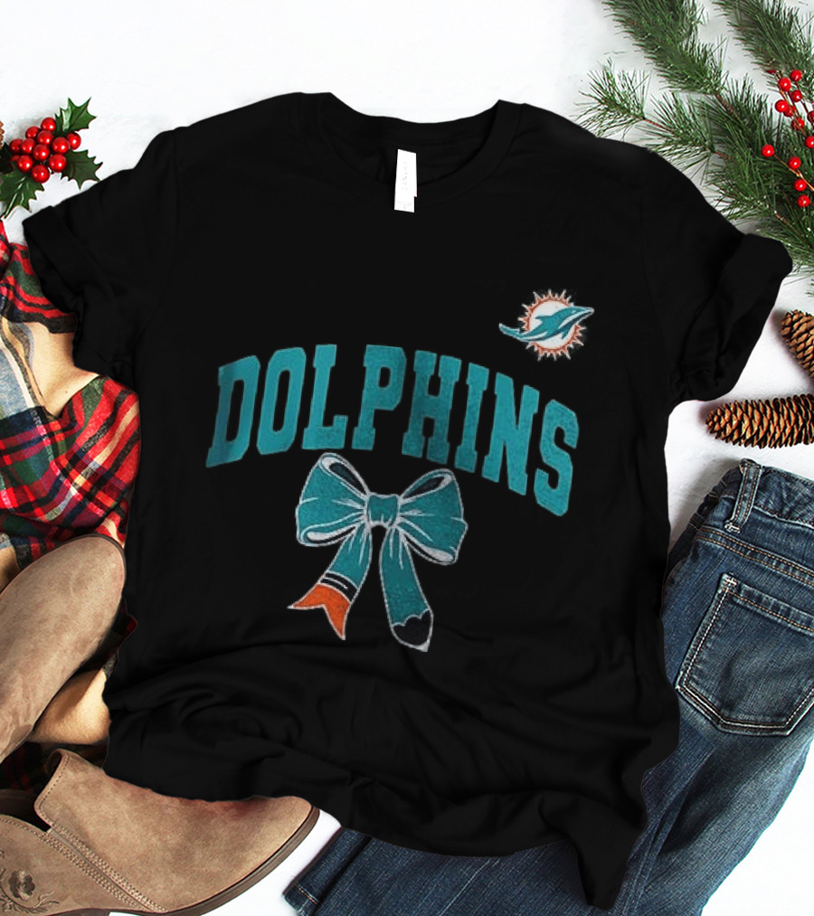 Miami Dolphins Dolphins Ribbon T-Shirt