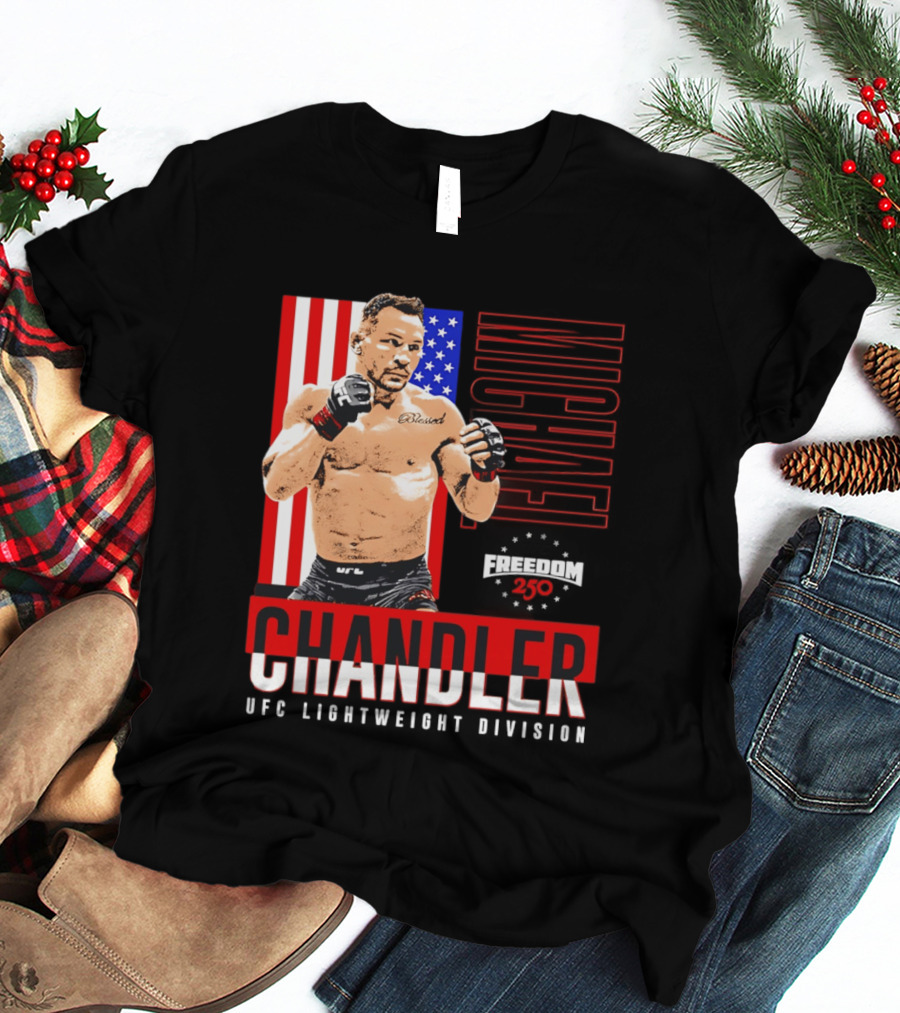 Michael Chandler UFC 250 Blessed American Flag T-Shirt