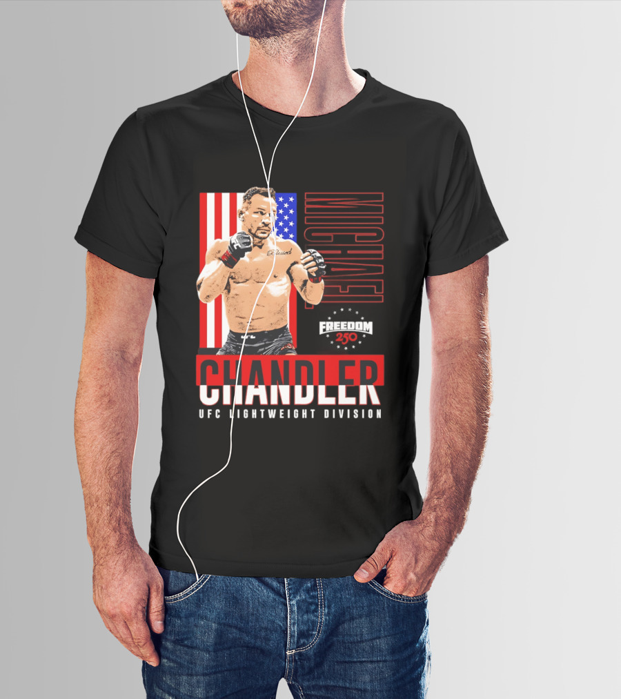 Michael Chandler UFC 250 Blessed American Flag T-Shirt