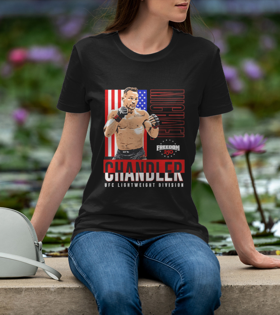 Michael Chandler UFC 250 Blessed American Flag T-Shirt