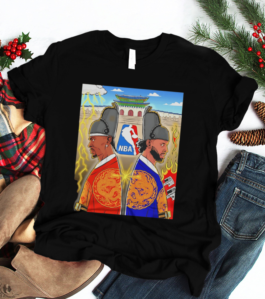 Shai Gilgeous Alexander Cade Cunningham 2026 NBA Korea Dragons Gyeongbokgung Palace T-Shirt