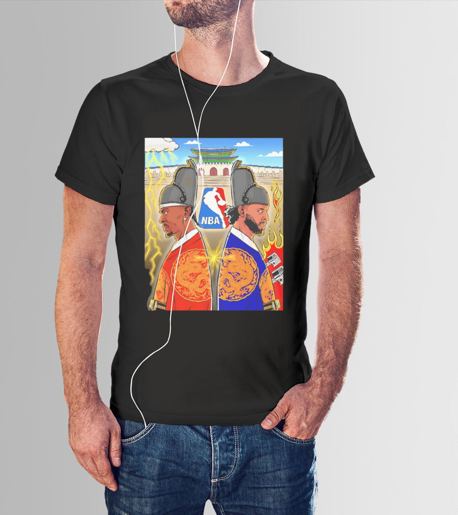 Shai Gilgeous Alexander Cade Cunningham 2026 NBA Korea Dragons Gyeongbokgung Palace T-Shirt