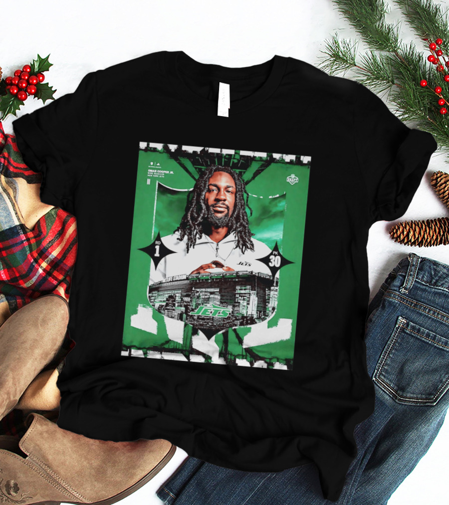 Omar Cooper Jr. Wide Receiver New York Jets 2026 Draft Pick 1 MetLife Stadium T-Shirt