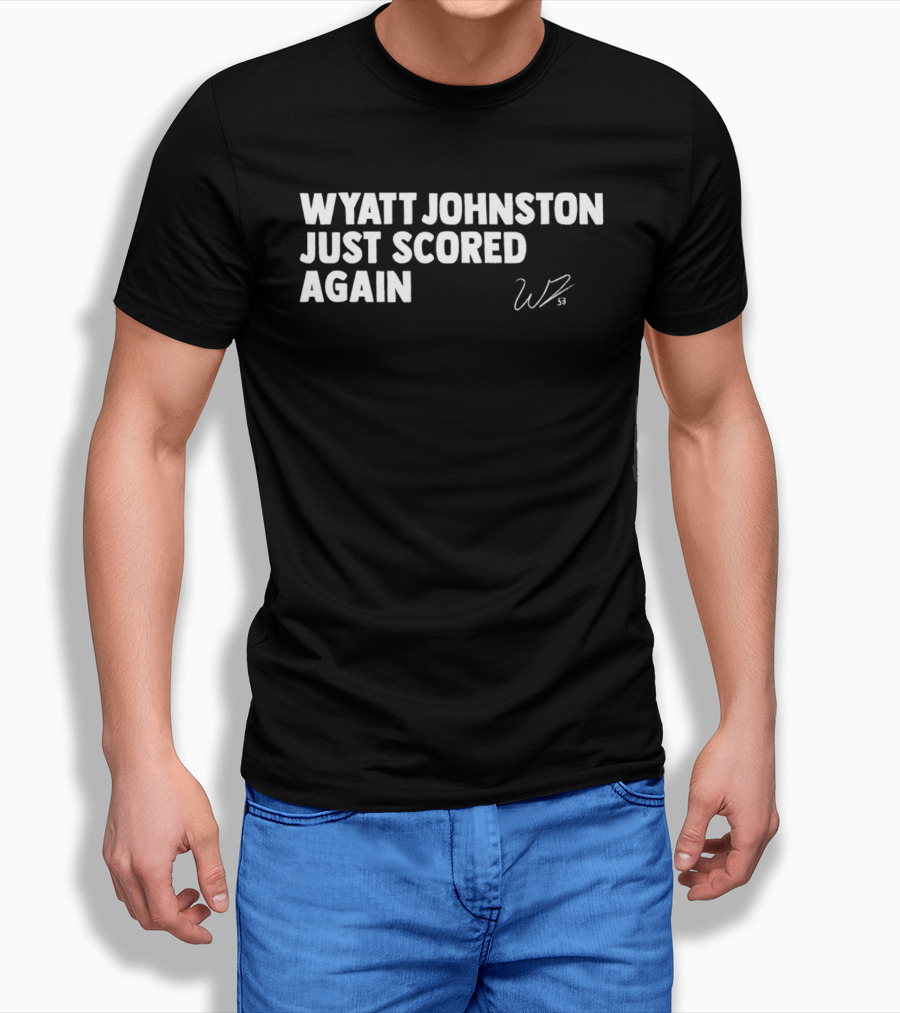 Wyatt Johnston Scored Again WP Signature T-Shirt