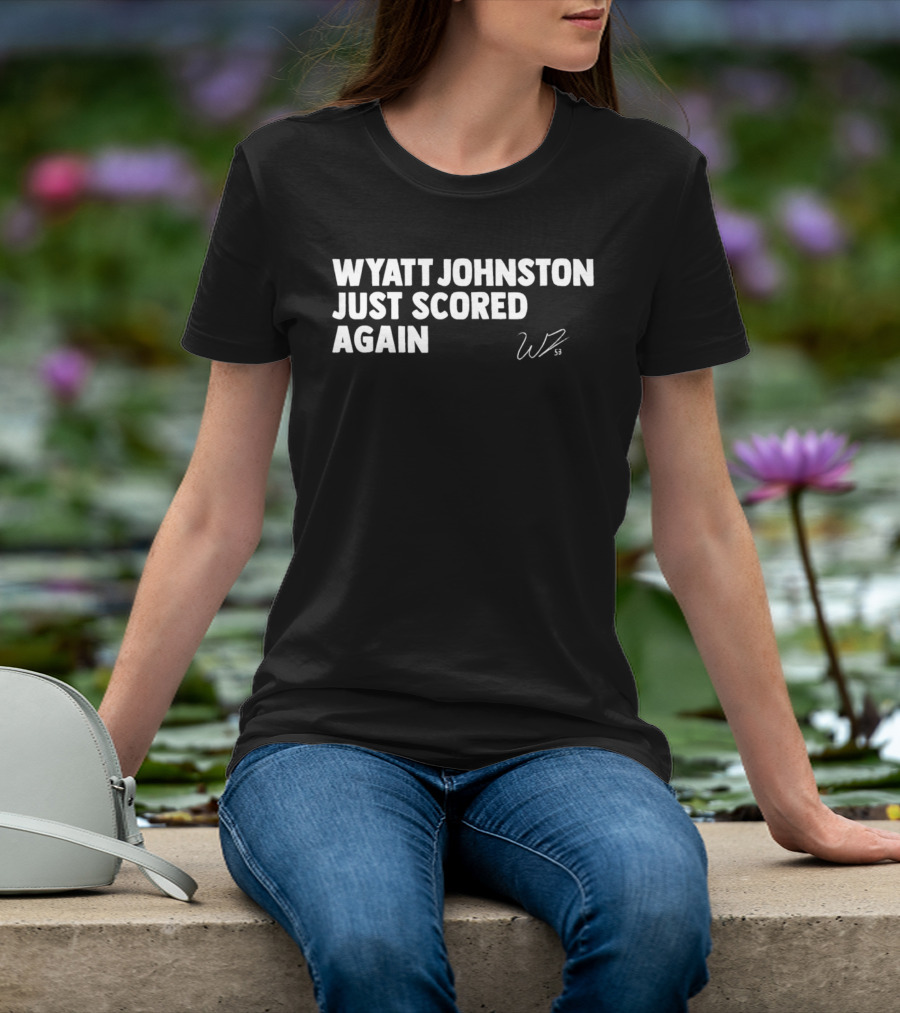 Wyatt Johnston Scored Again WP Signature T-Shirt