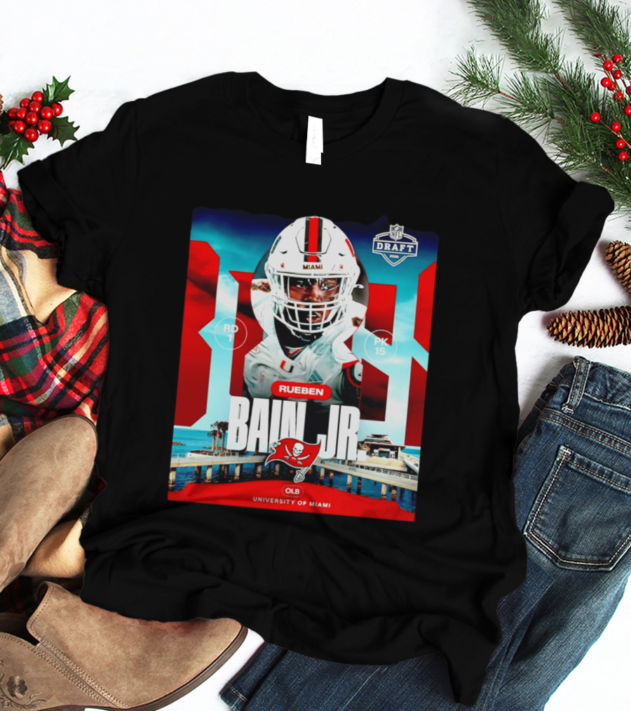 Rueben Bain Jr Tampa Bay Buccaneers NFL Draft 2026 University Of Miami T-Shirt