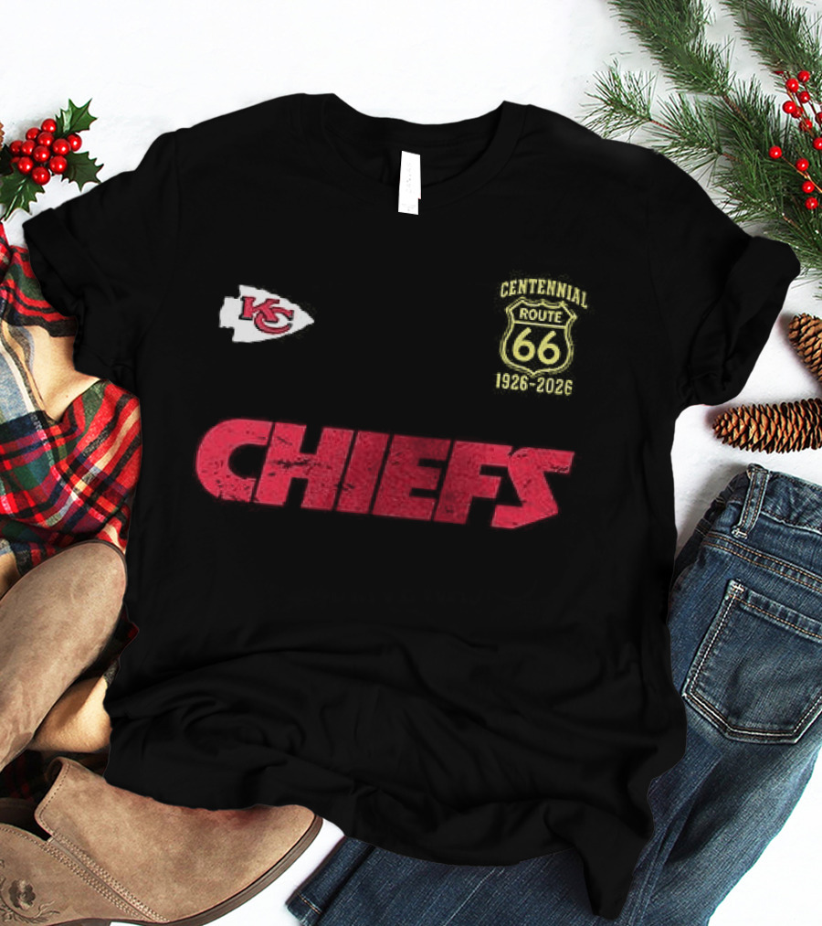 Kansas City Chiefs Route 66 Centennial 100th Anniversary T-Shirt
