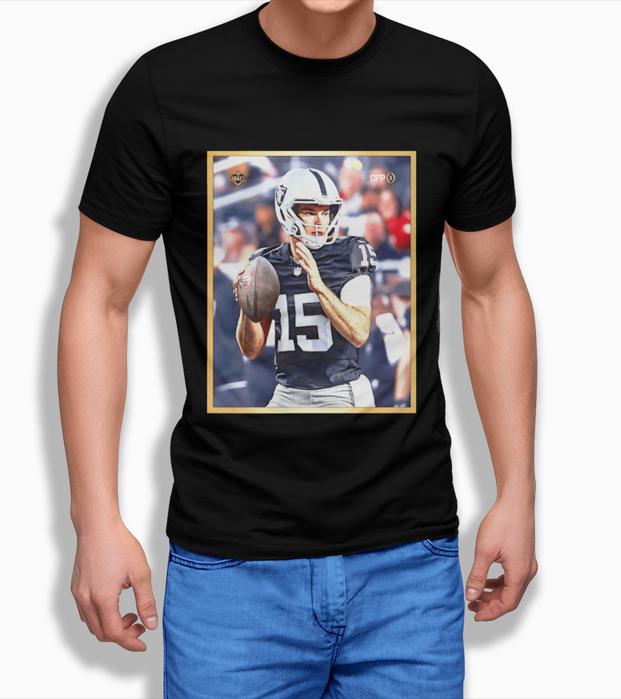 Fernando Mendoza 15 Las Vegas Raiders CFP Draft 2026 T-Shirt
