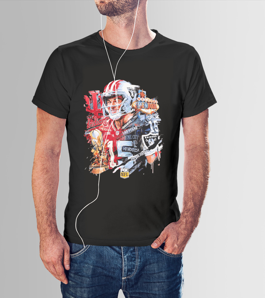 Las Vegas Raiders Welcome Fernando Mendoza Indiana Hoosiers NFL Raiders Football T-Shirt