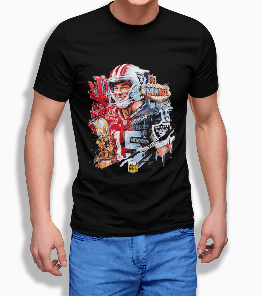 Las Vegas Raiders Welcome Fernando Mendoza Indiana Hoosiers NFL Raiders Football T-Shirt