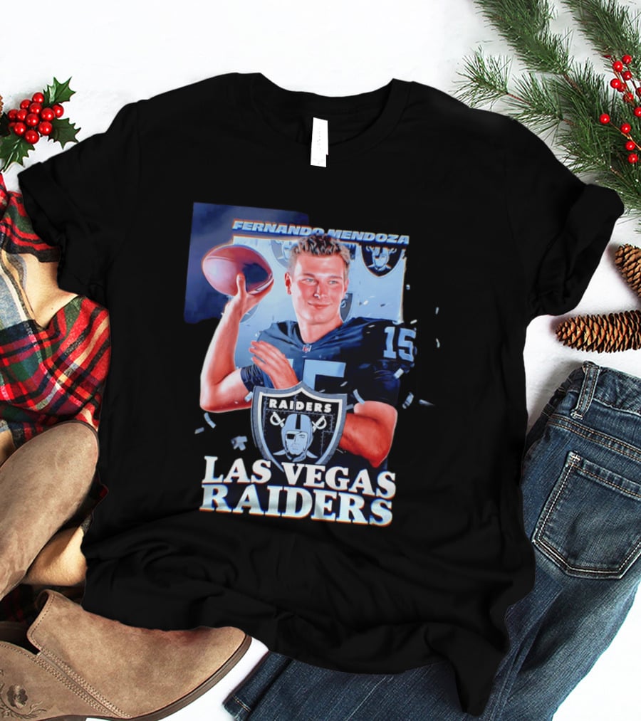 Fernando Mendoza Las Vegas Raiders Quarterback NFL Draft T-Shirt