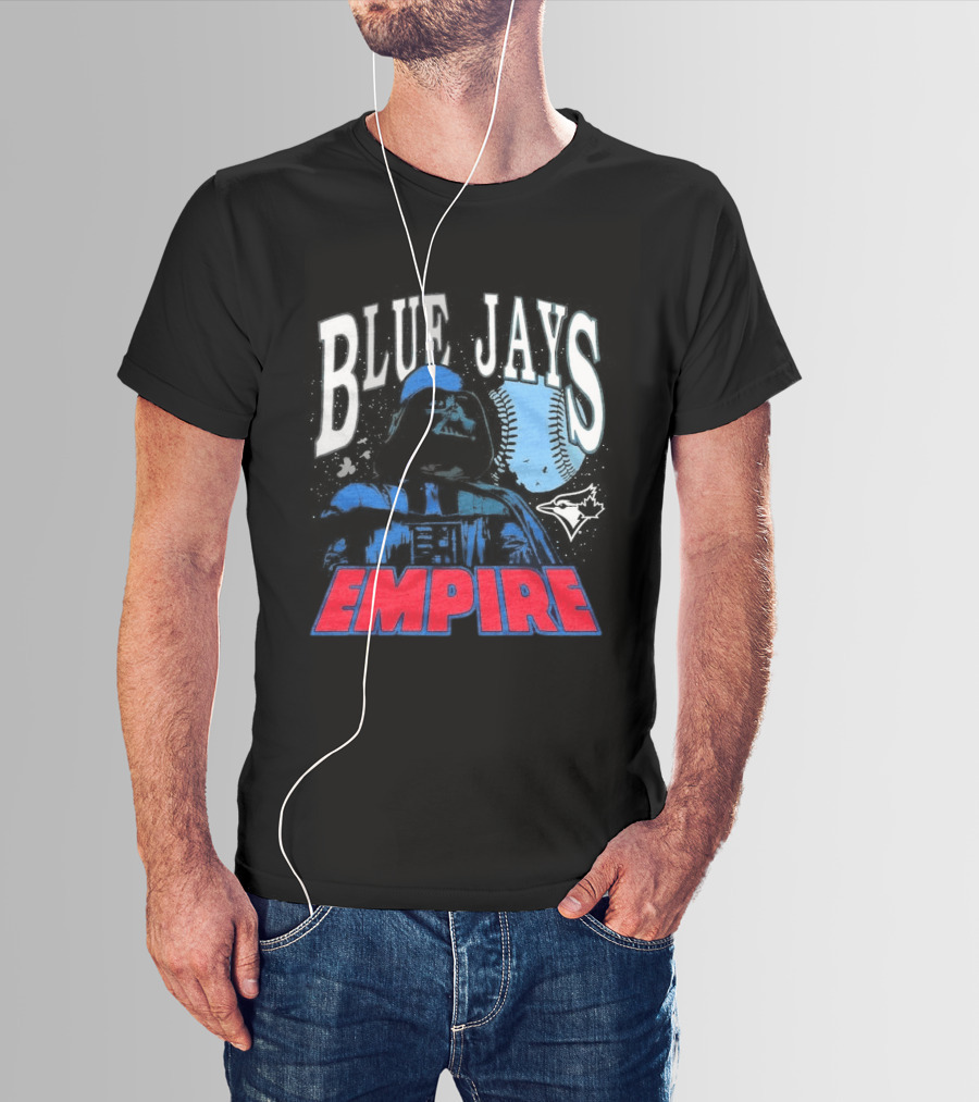 Star Wars MLB Crossover Blue Jays Empire Collaboration T-Shirt