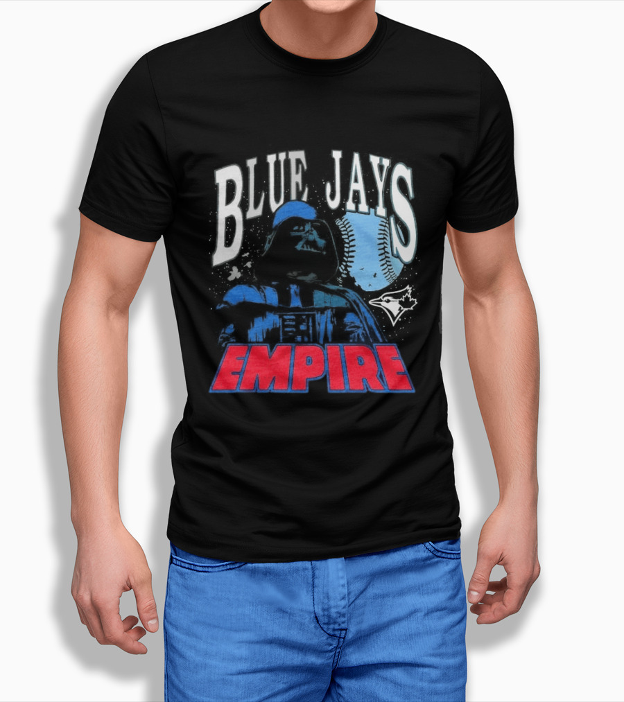 Star Wars MLB Crossover Blue Jays Empire Collaboration T-Shirt