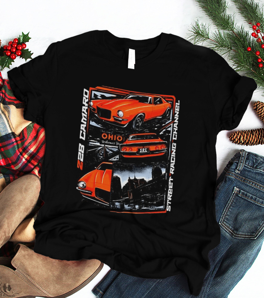 Ohio Welcome Z28 Camaro Street Racing Channel SRL T-Shirt