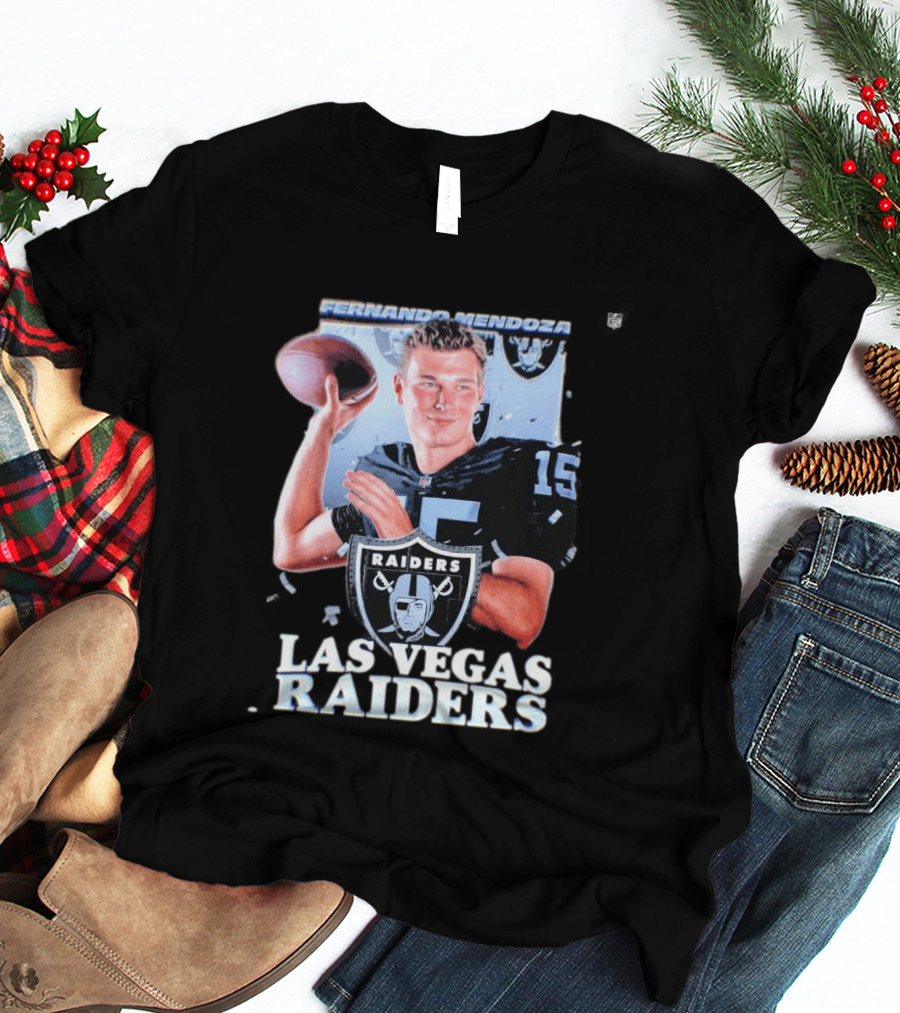Fernando Mendoza Las Vegas Raiders Quarterback 2026 Mock Draft Prospect T-Shirt