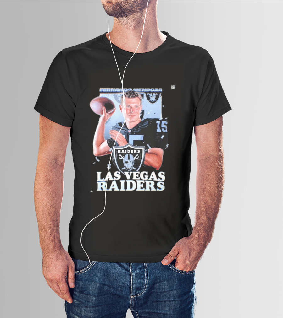 Fernando Mendoza Las Vegas Raiders Quarterback 2026 Mock Draft Prospect T-Shirt