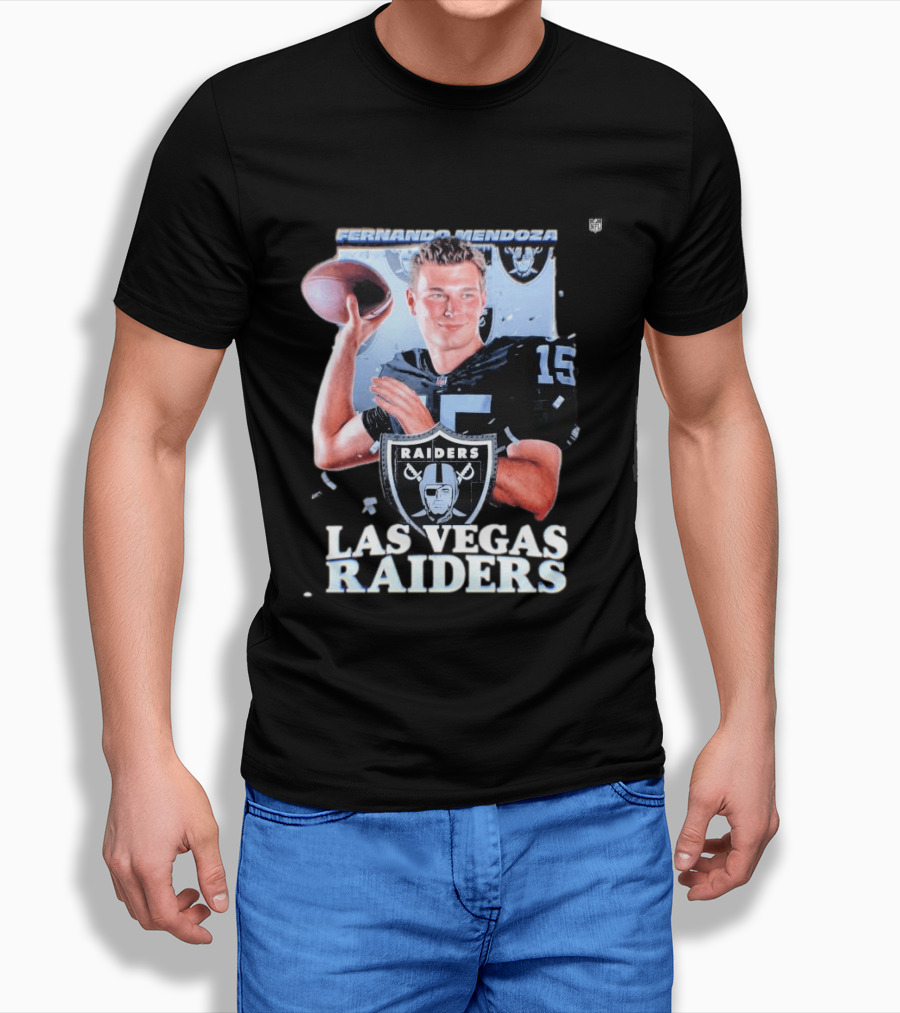 Fernando Mendoza Las Vegas Raiders Quarterback 2026 Mock Draft Prospect T-Shirt