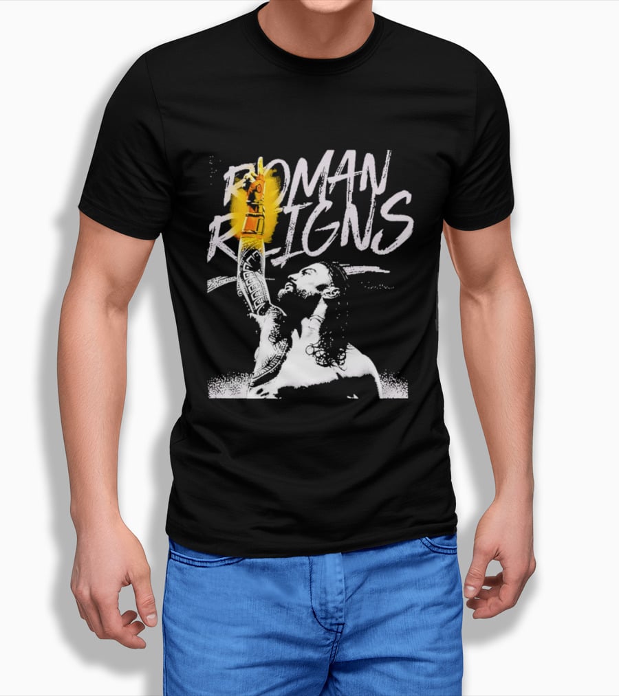 Roman Reigns WrestleMania 42 Champion 2026 Vegas Heavyweight T-Shirt