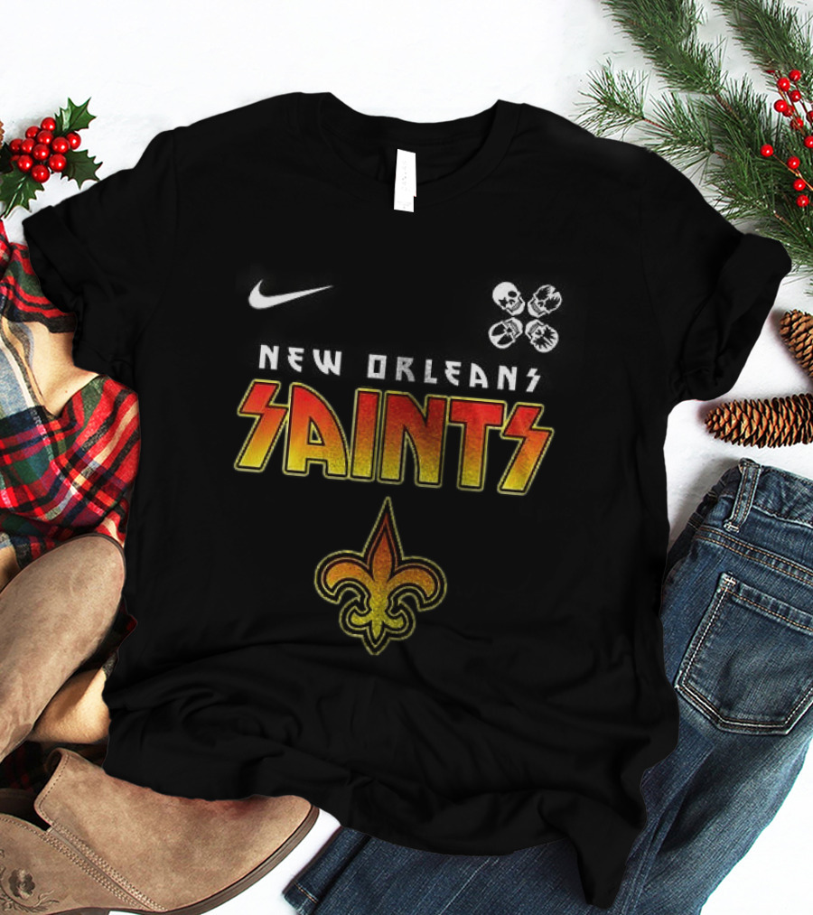 New Orleans Saints Rock And Roll Abbey Road T-Shirt