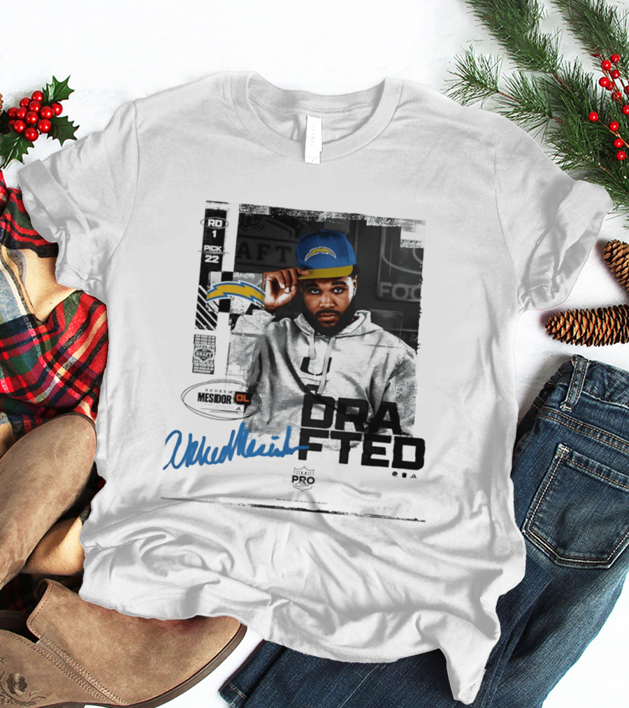 RD 1 Pick 22 Akheem Mesidor Los Angeles Chargers Draft 2026 T-Shirt