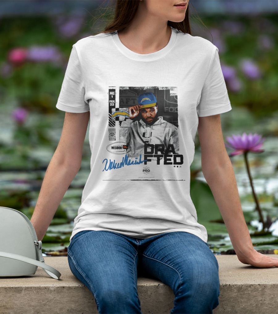 RD 1 Pick 22 Akheem Mesidor Los Angeles Chargers Draft 2026 T-Shirt