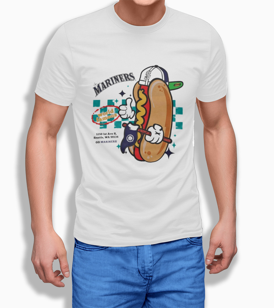 Mariners Concessions Classic Hot Dog Safeco Field Seattle WA #GoMariners T-Shirt