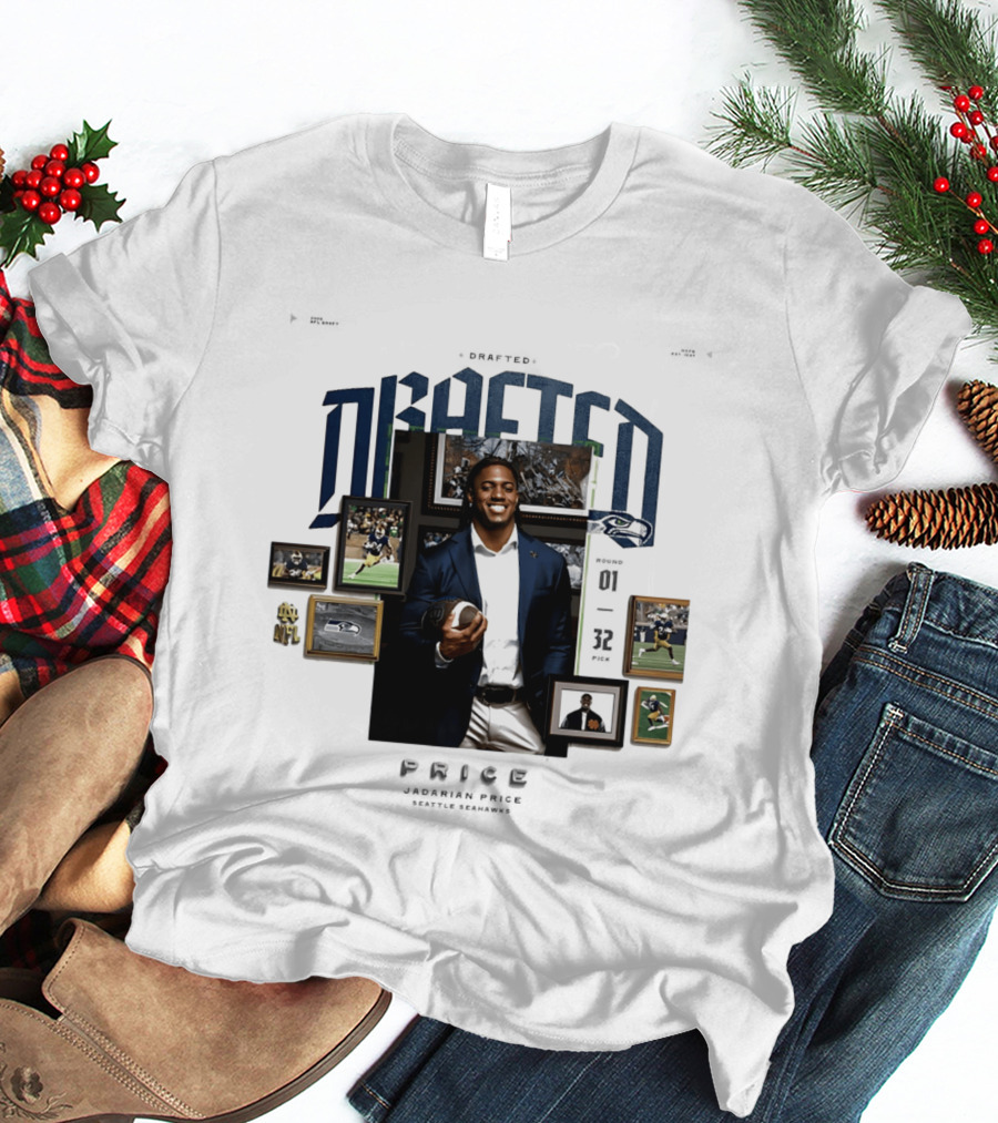 Seattle Seahawk 2026 Drafted Jadarian Price Football Highlights NFL T-Shirt