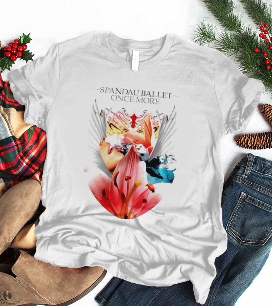Spandau Ballet Once More Floral Abstract Wings T-Shirt