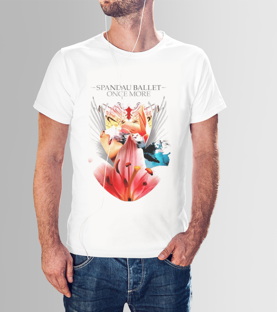 Spandau Ballet Once More Floral Abstract Wings T-Shirt