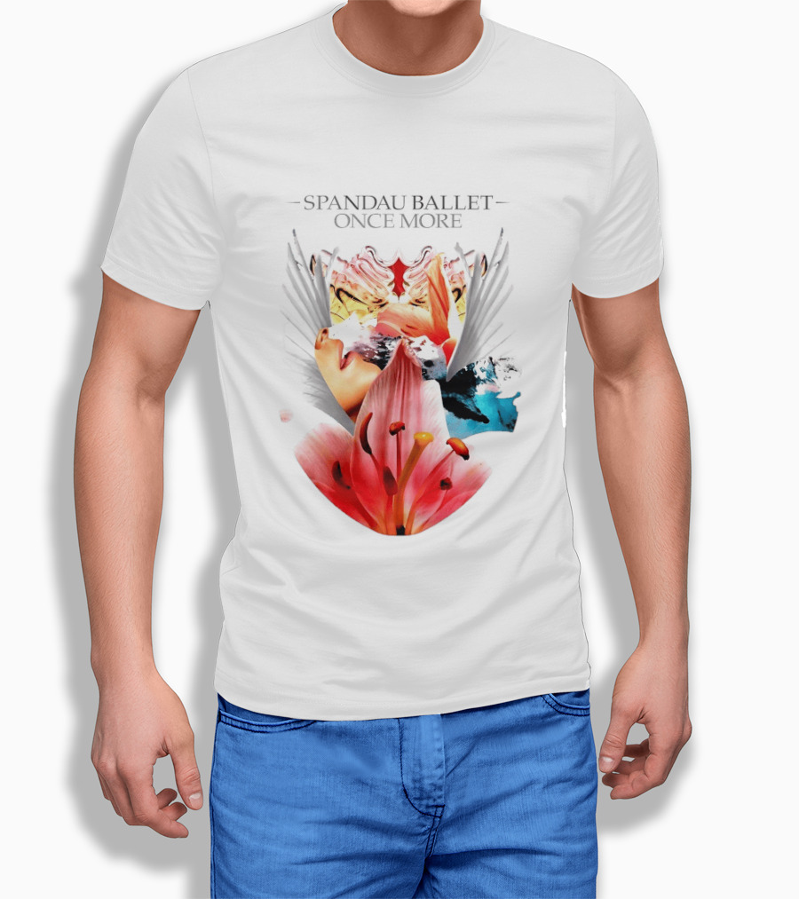 Spandau Ballet Once More Floral Abstract Wings T-Shirt
