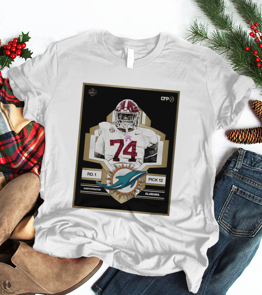 Kadyn Proctor Alabama Crimson Tide Pick 12 Draft 2026 T-Shirt