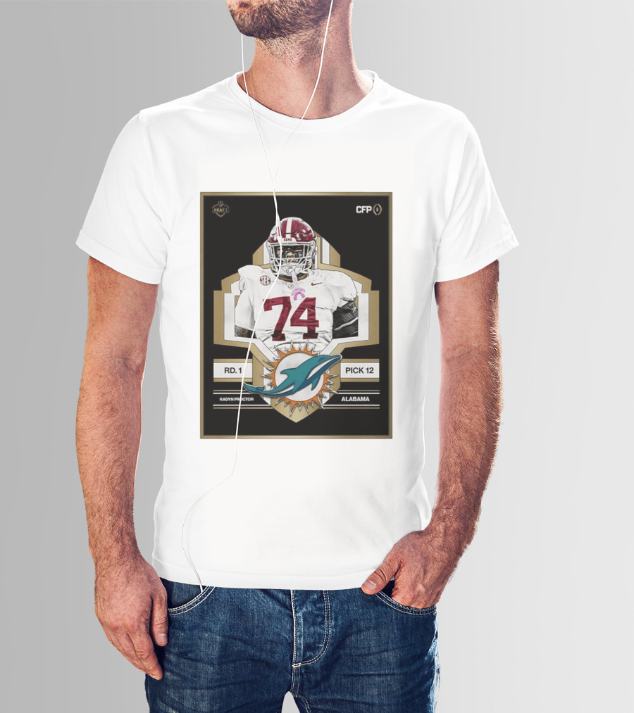 Kadyn Proctor Alabama Crimson Tide Pick 12 Draft 2026 T-Shirt