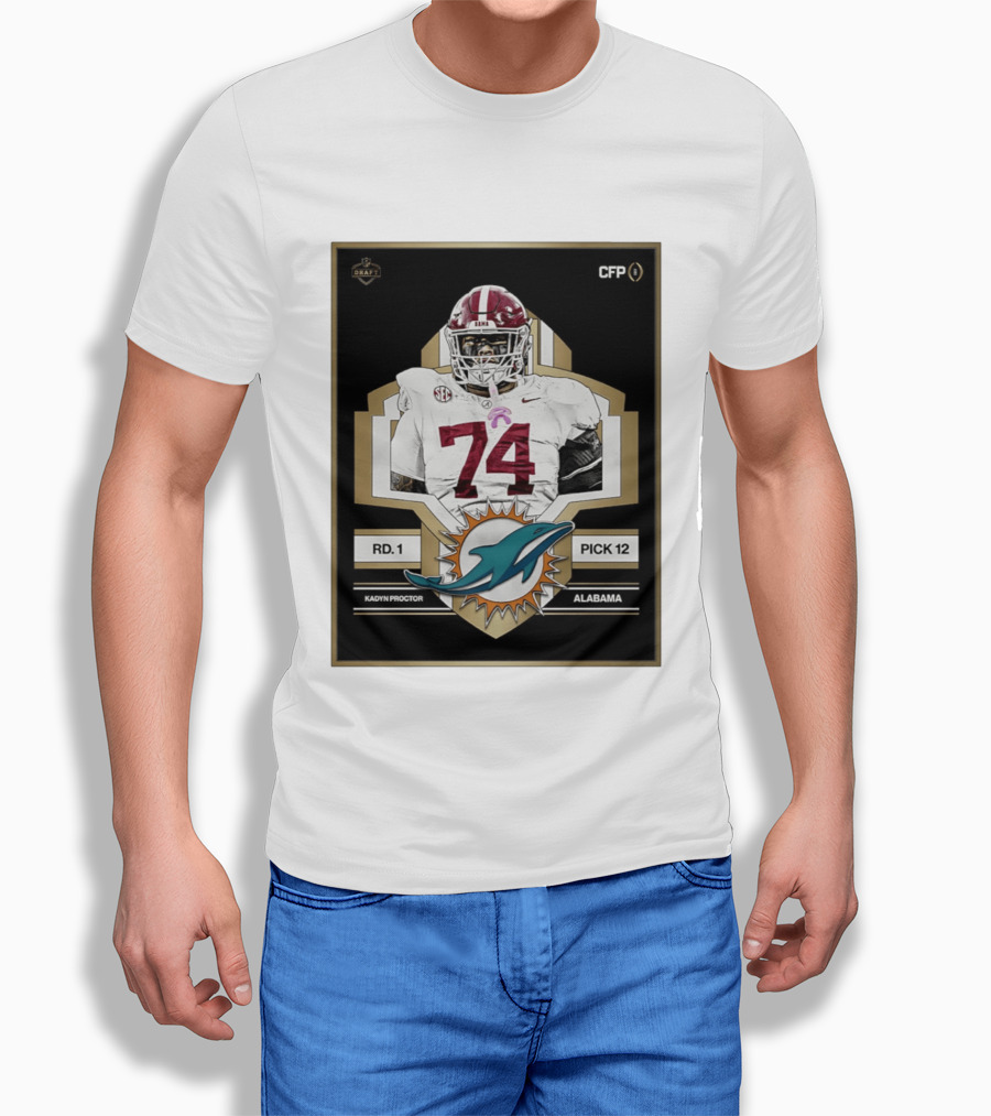 Kadyn Proctor Alabama Crimson Tide Pick 12 Draft 2026 T-Shirt