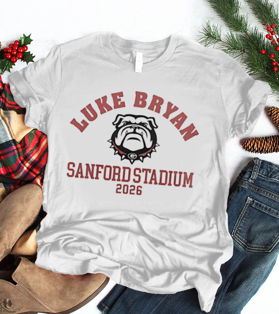 Luke Bryan Georgia Bulldogs Sanford Stadium 2026 Event T-Shirt