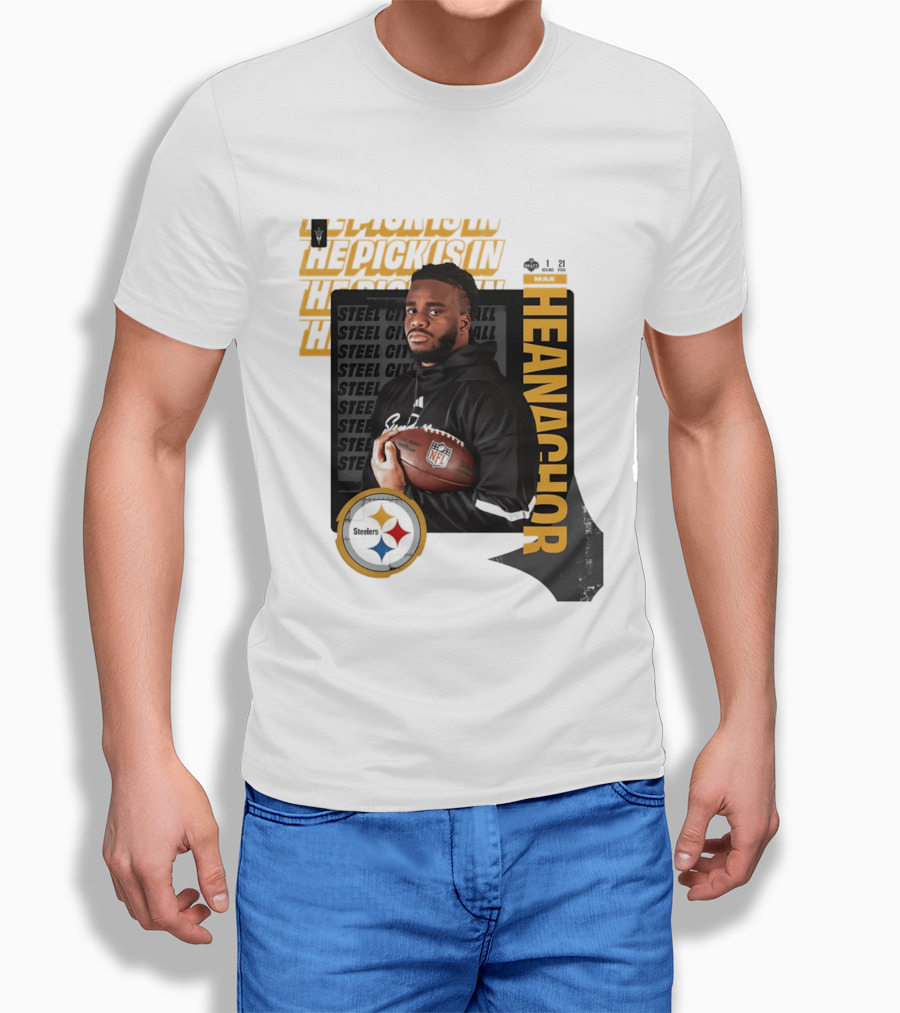 Max Iheanachor Steelers NFL Draft Round 1 Pick 21 2026 T-Shirt